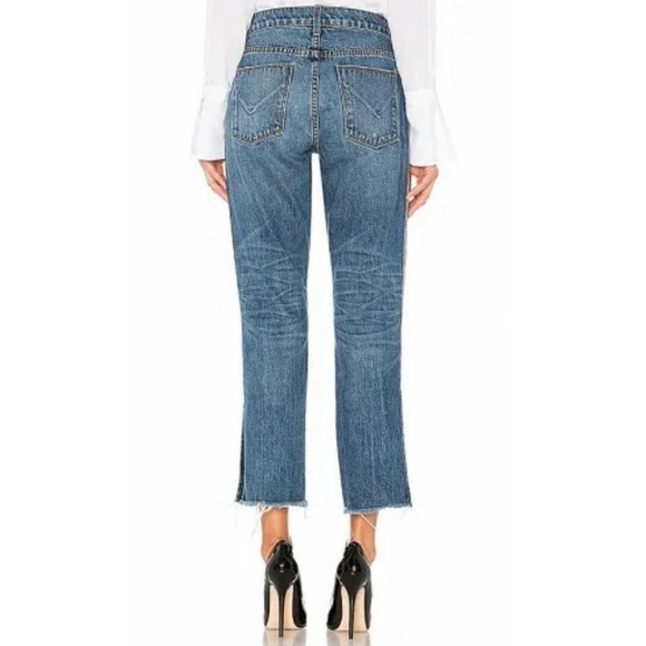 Hudson Forgiver Riley Luxe Crop Jean Raw Hem Side Slits 27 ^ 3 for 20 - Picture 5 of 7